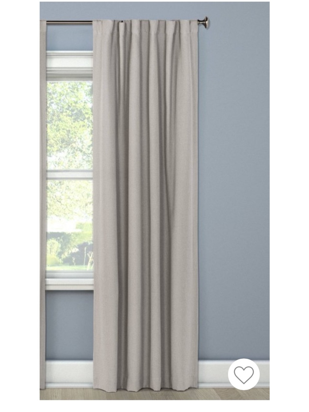 Threshold Aruba Black Out Curtain Panel . Color : Stone NWT